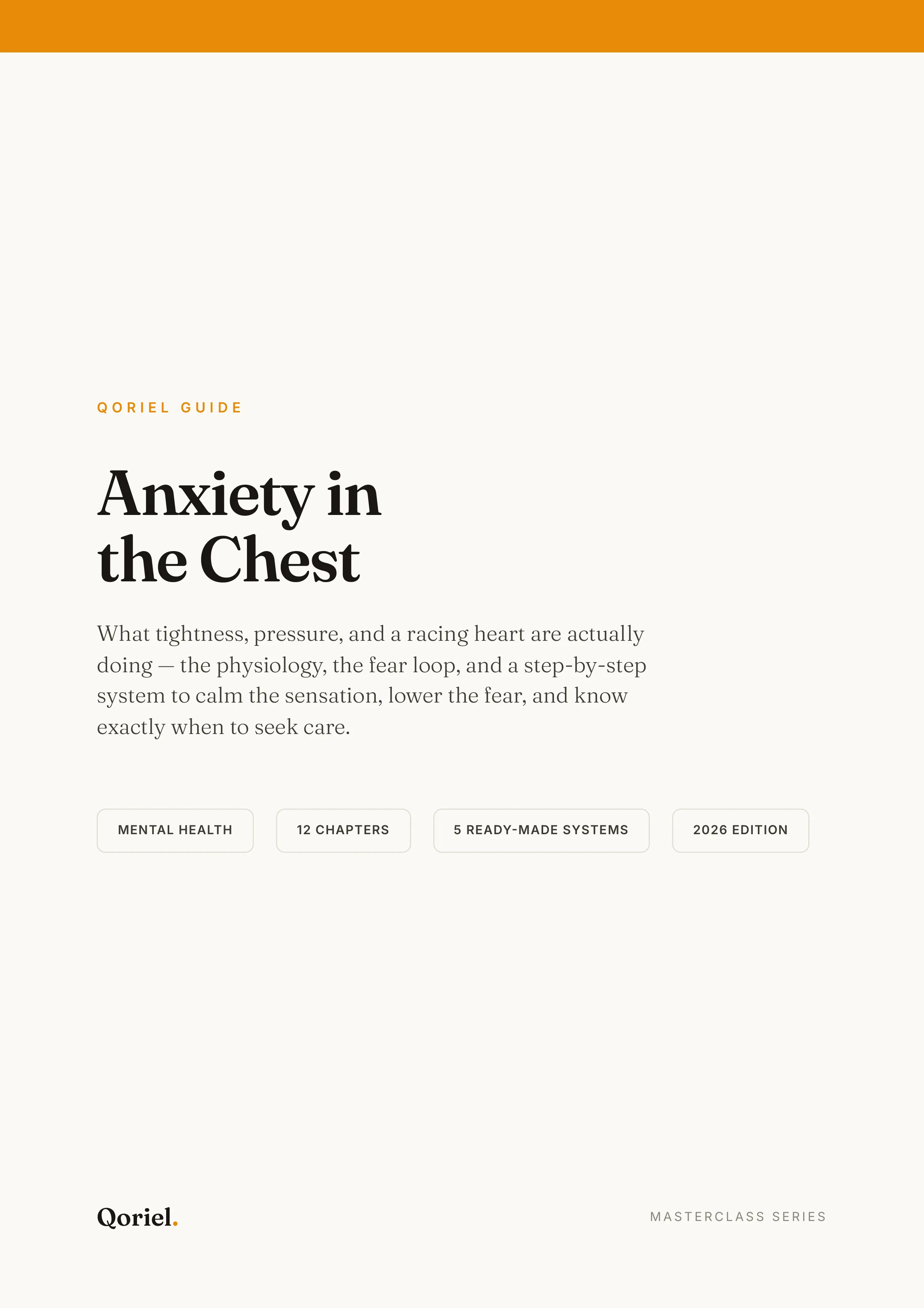 Preview of the first section of the Anxiety in the Chest guide