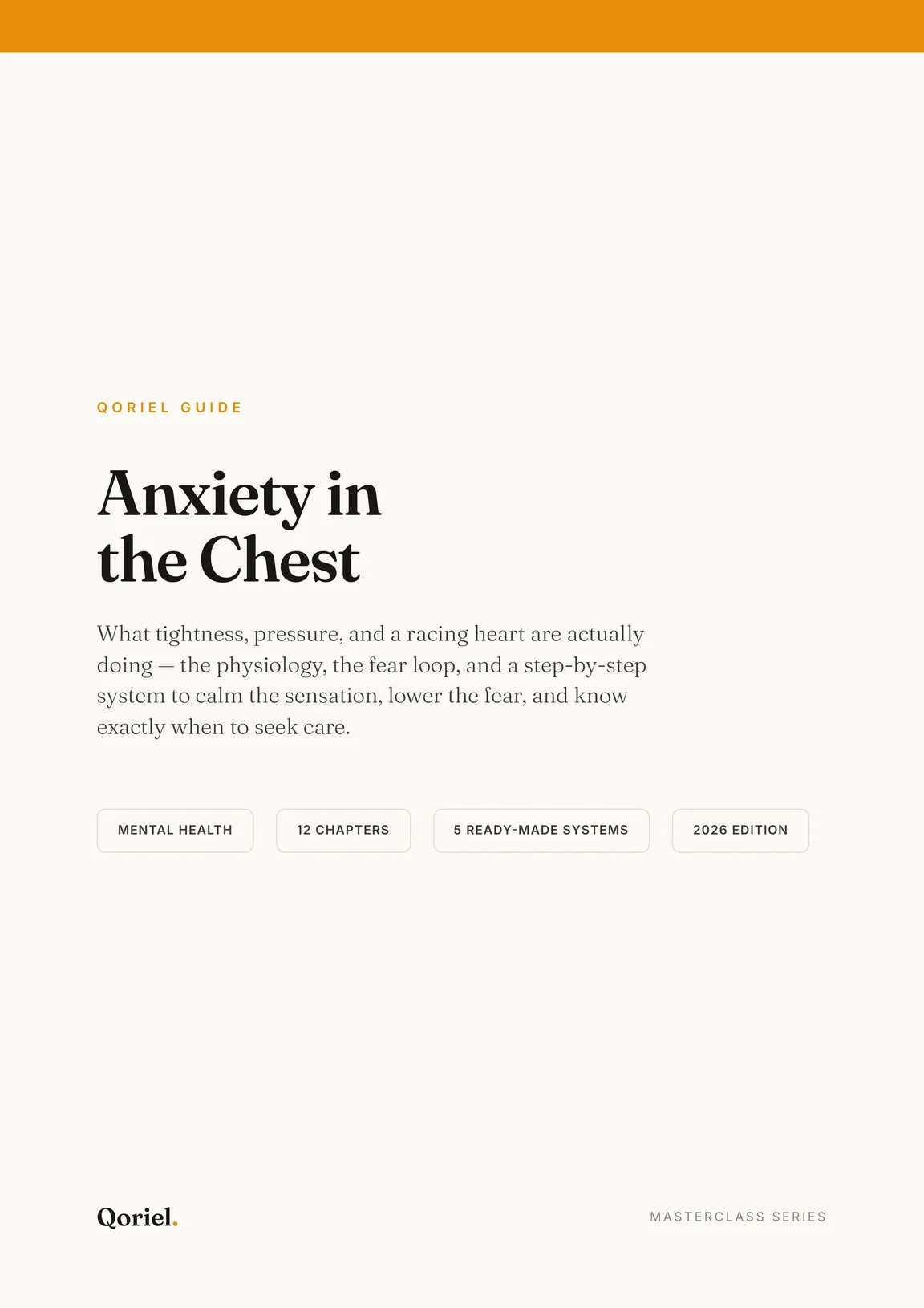 Cover preview of Anxiety in the Chest