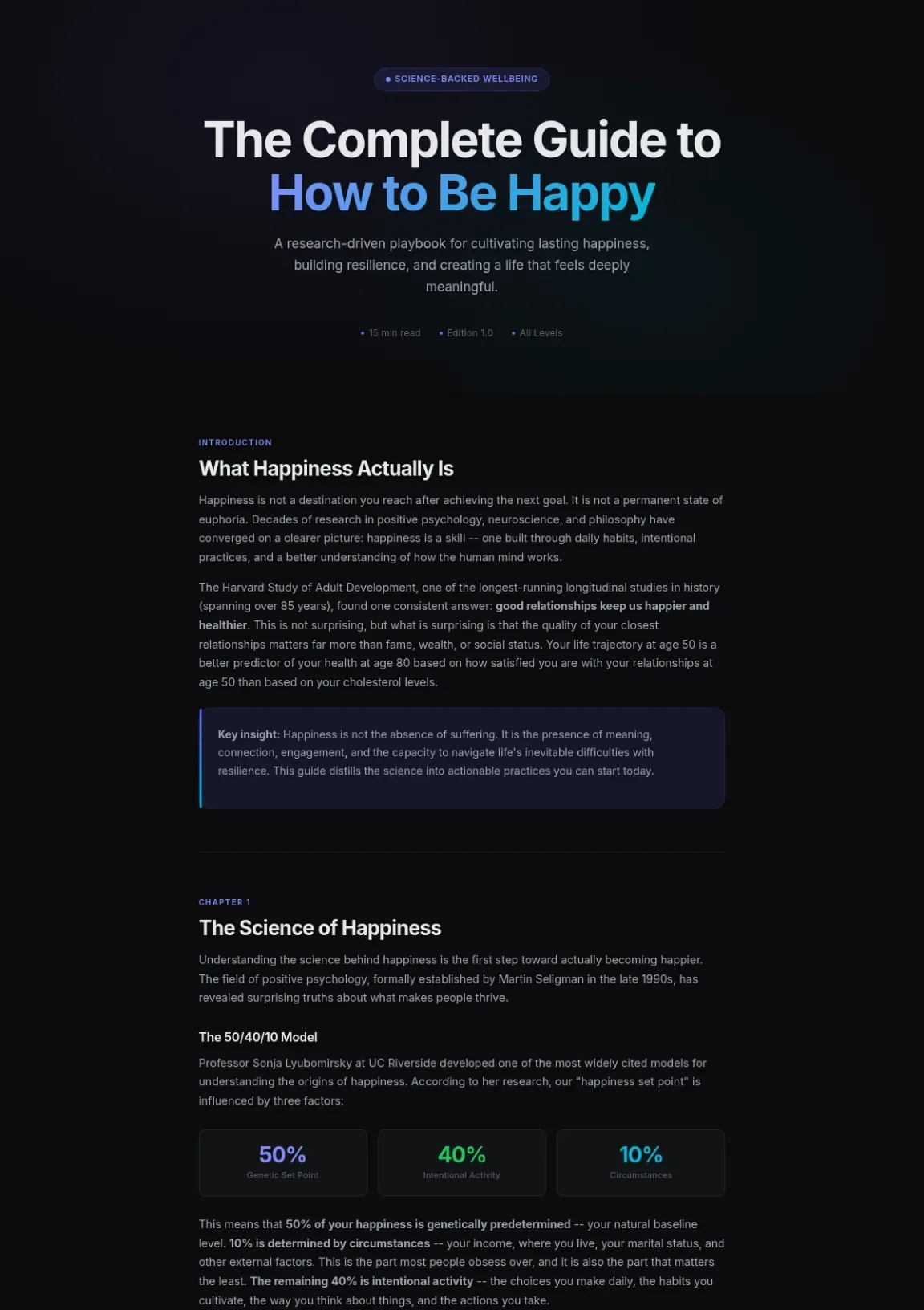 Cover preview of Being Happy