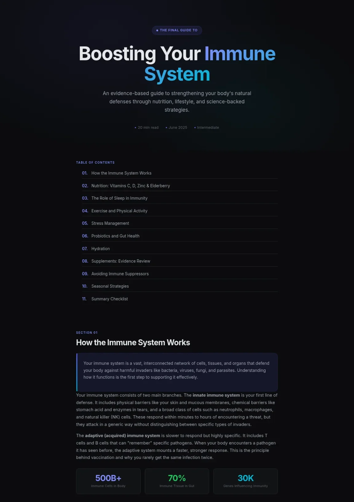 Cover preview of Boosting Your Immune System