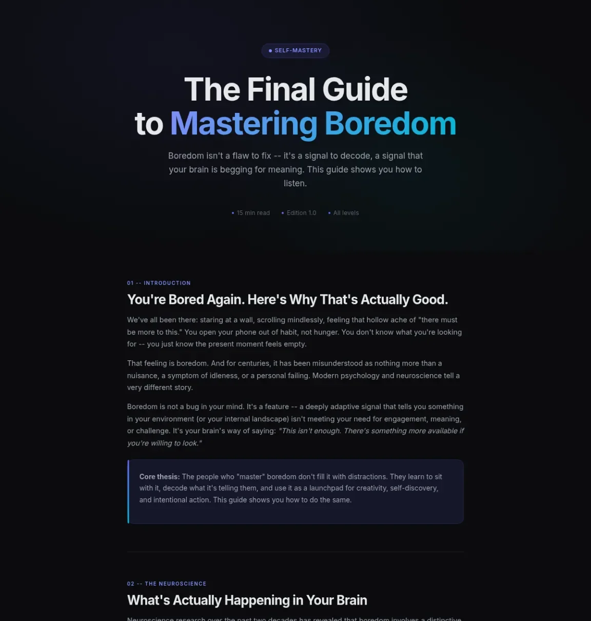 Cover preview of Boredom
