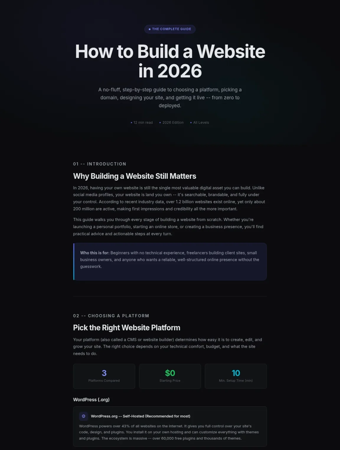 Cover preview of Building A Website