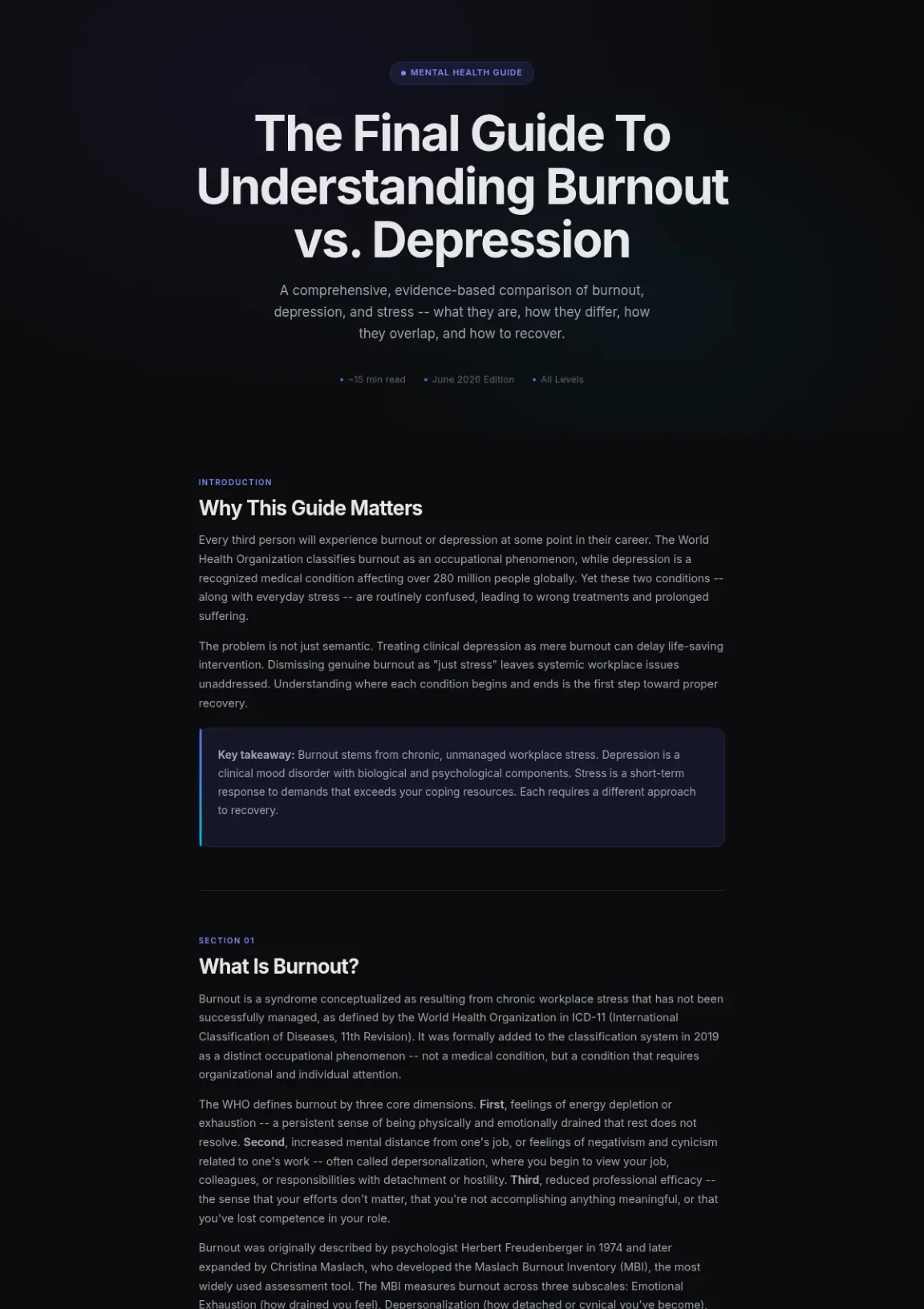 Cover preview of Burnout Vs Depression