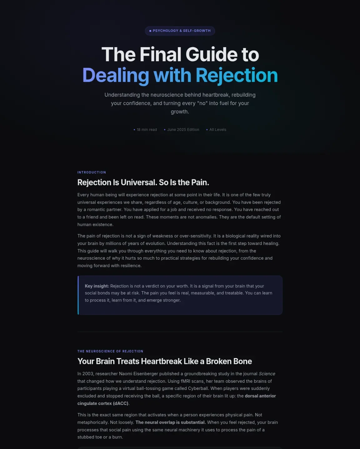 Cover preview of Dealing With Rejection