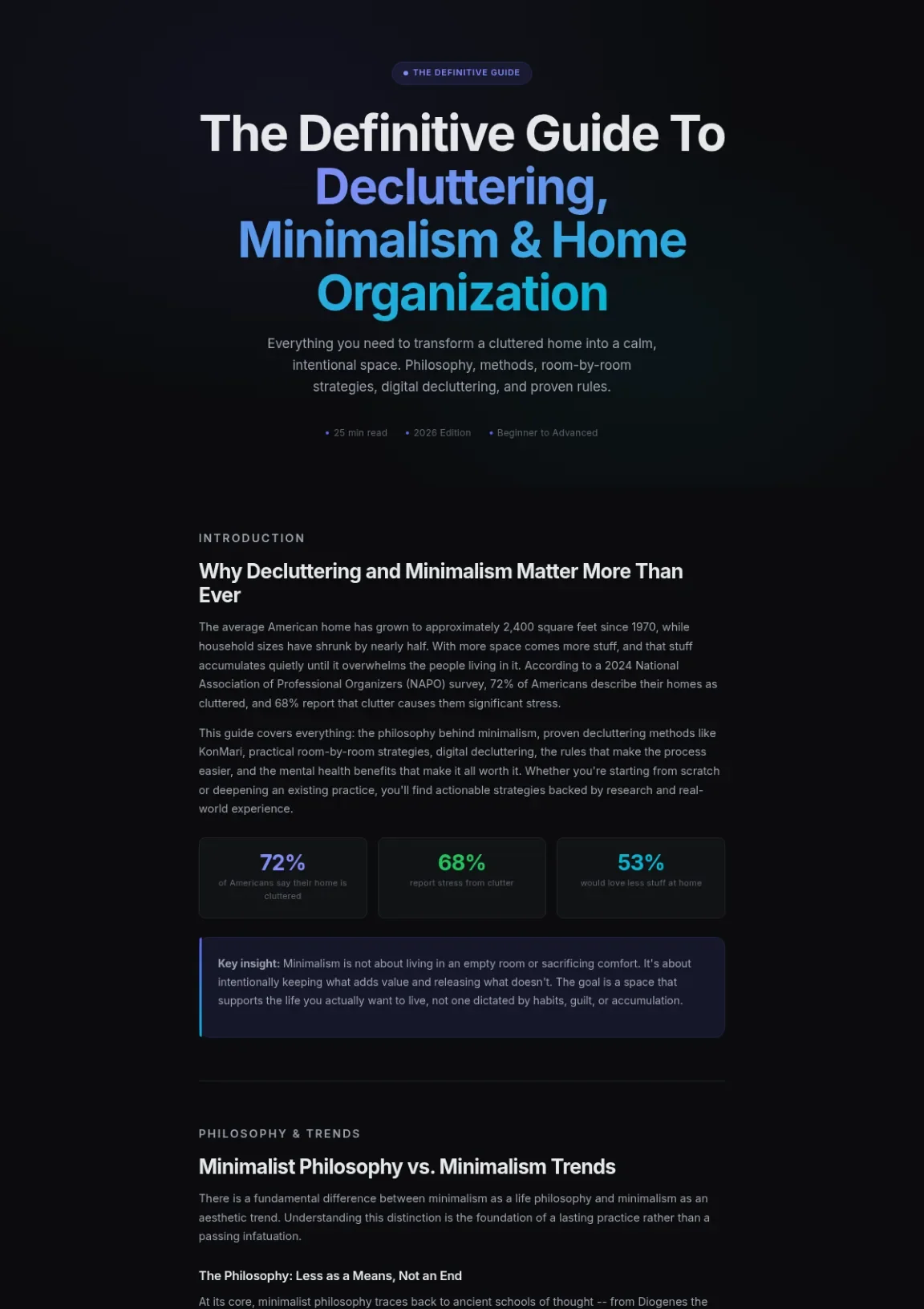 Cover preview of Decluttering And Minimalism