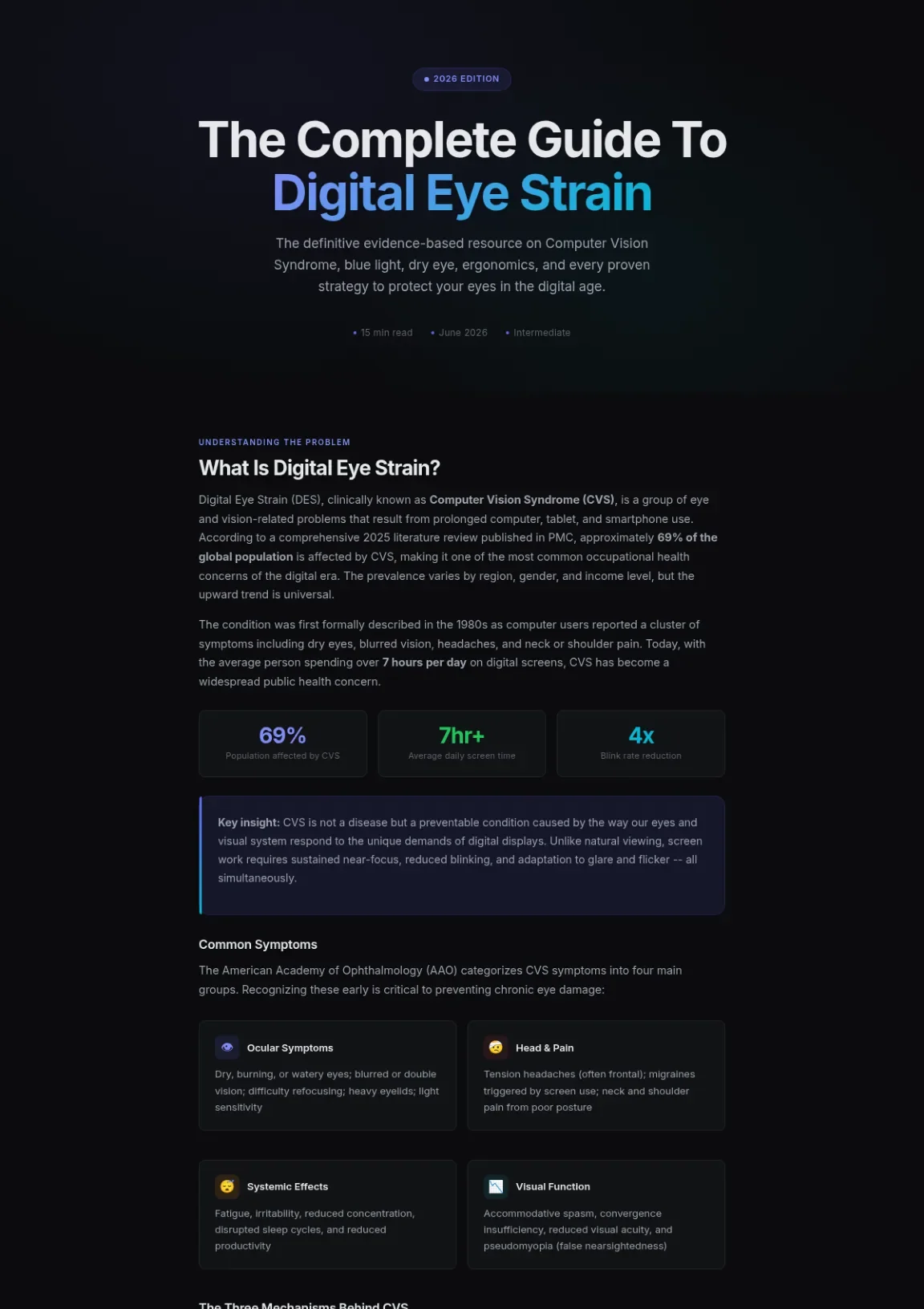 Cover preview of Digital Eye Strain And Screen Health