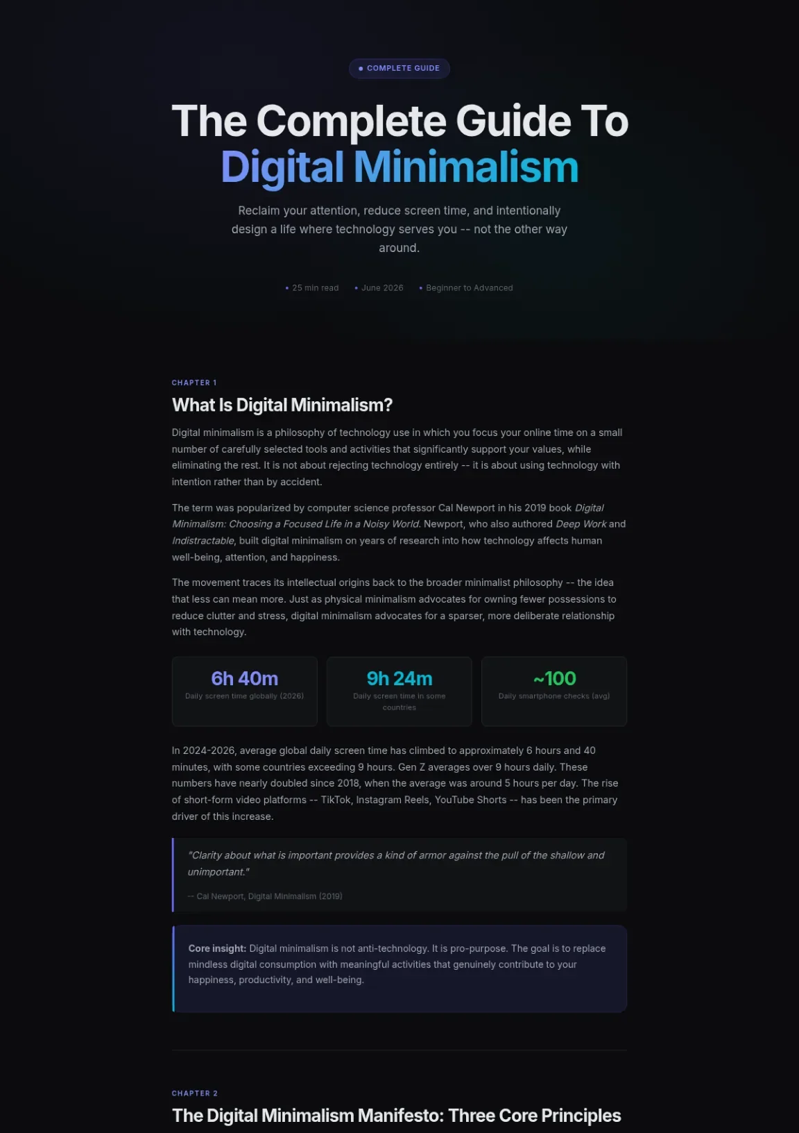 Cover preview of Digital Minimalism