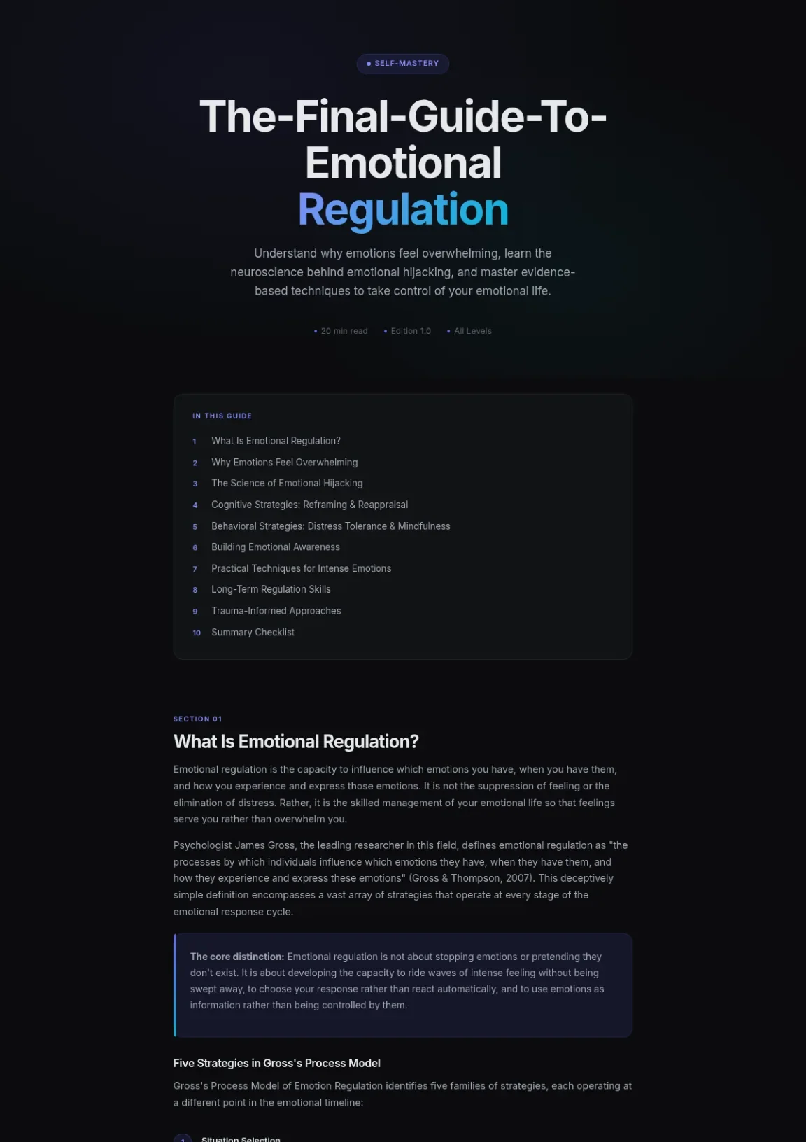 Cover preview of Emotional Regulation