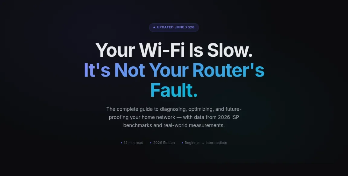 Cover preview of Fixing Home Wifi Issues