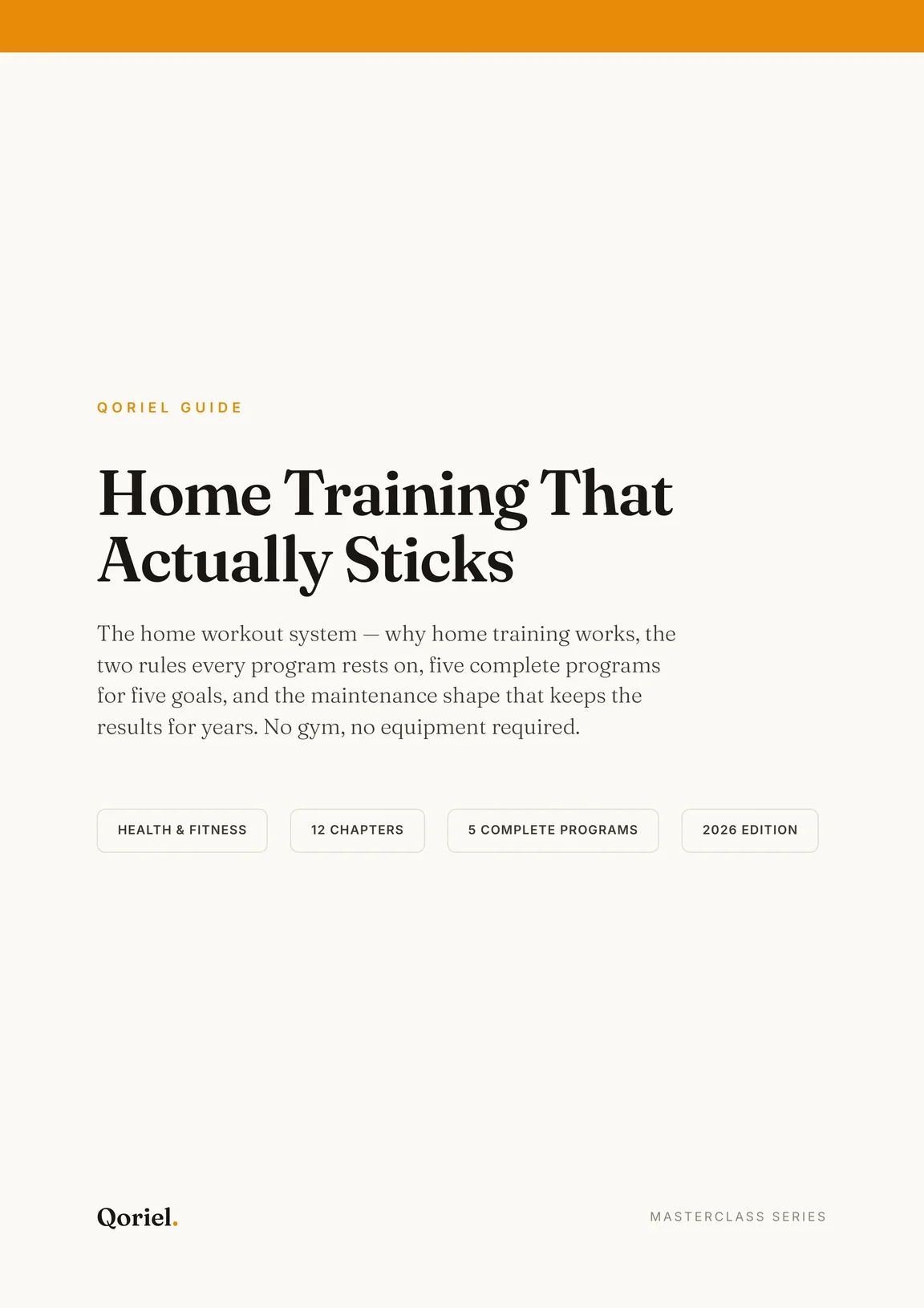 Cover preview of The Home Workout System