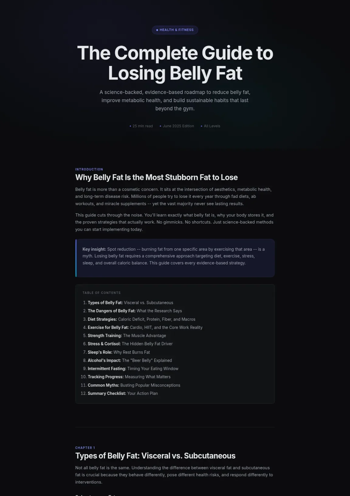 Cover preview of Losing Belly Fat