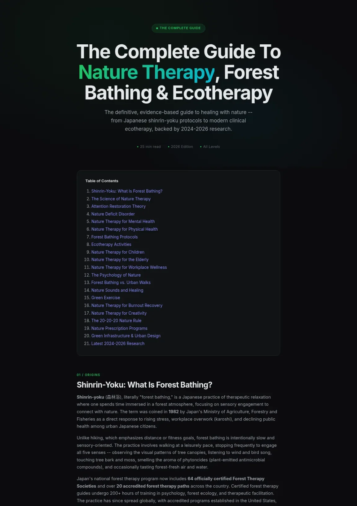 Cover preview of Nature Therapy