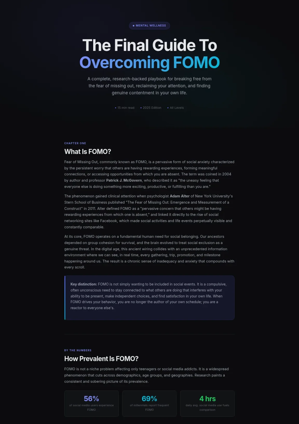 Cover preview of Overcoming FOMO