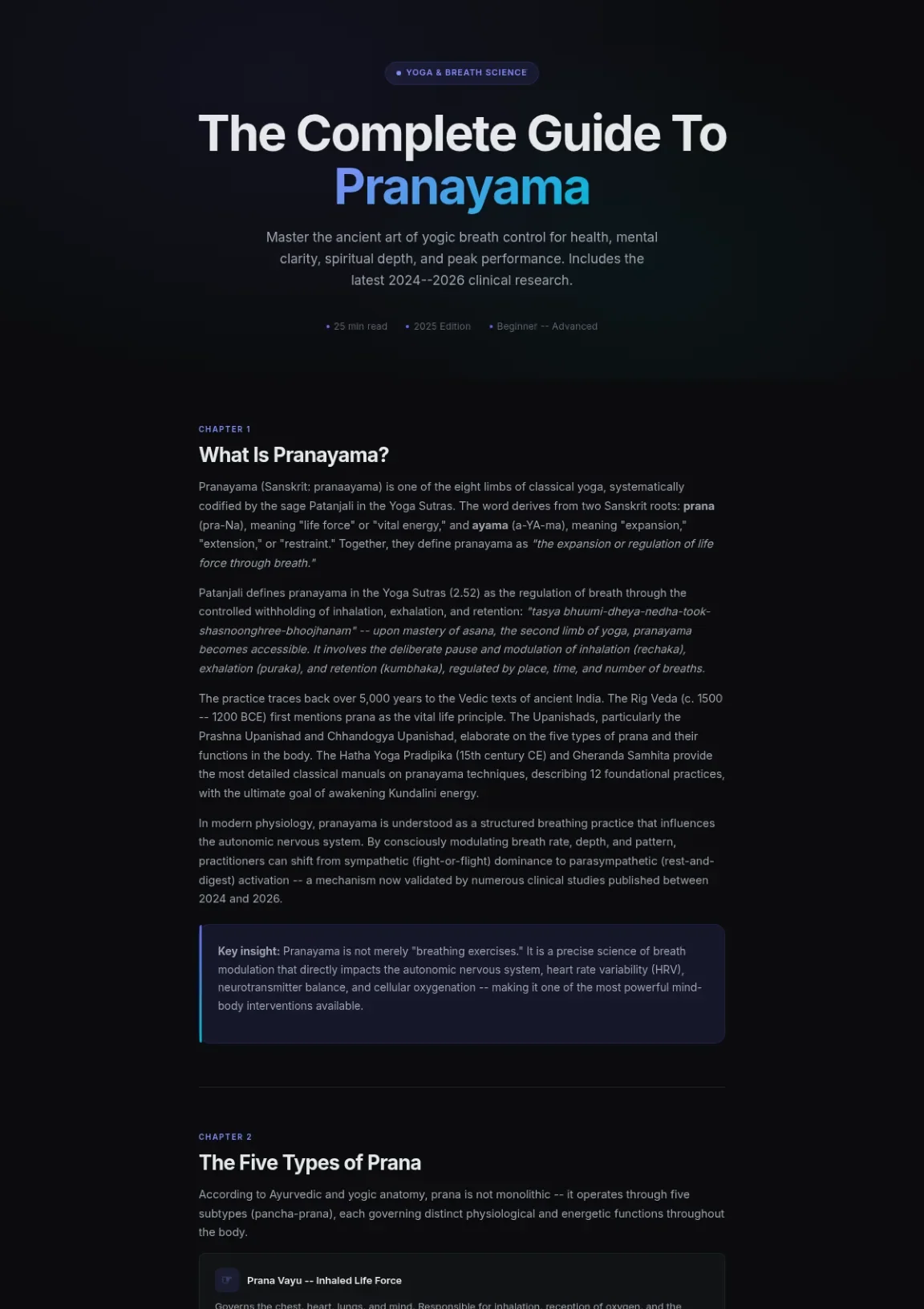Cover preview of Pranayama