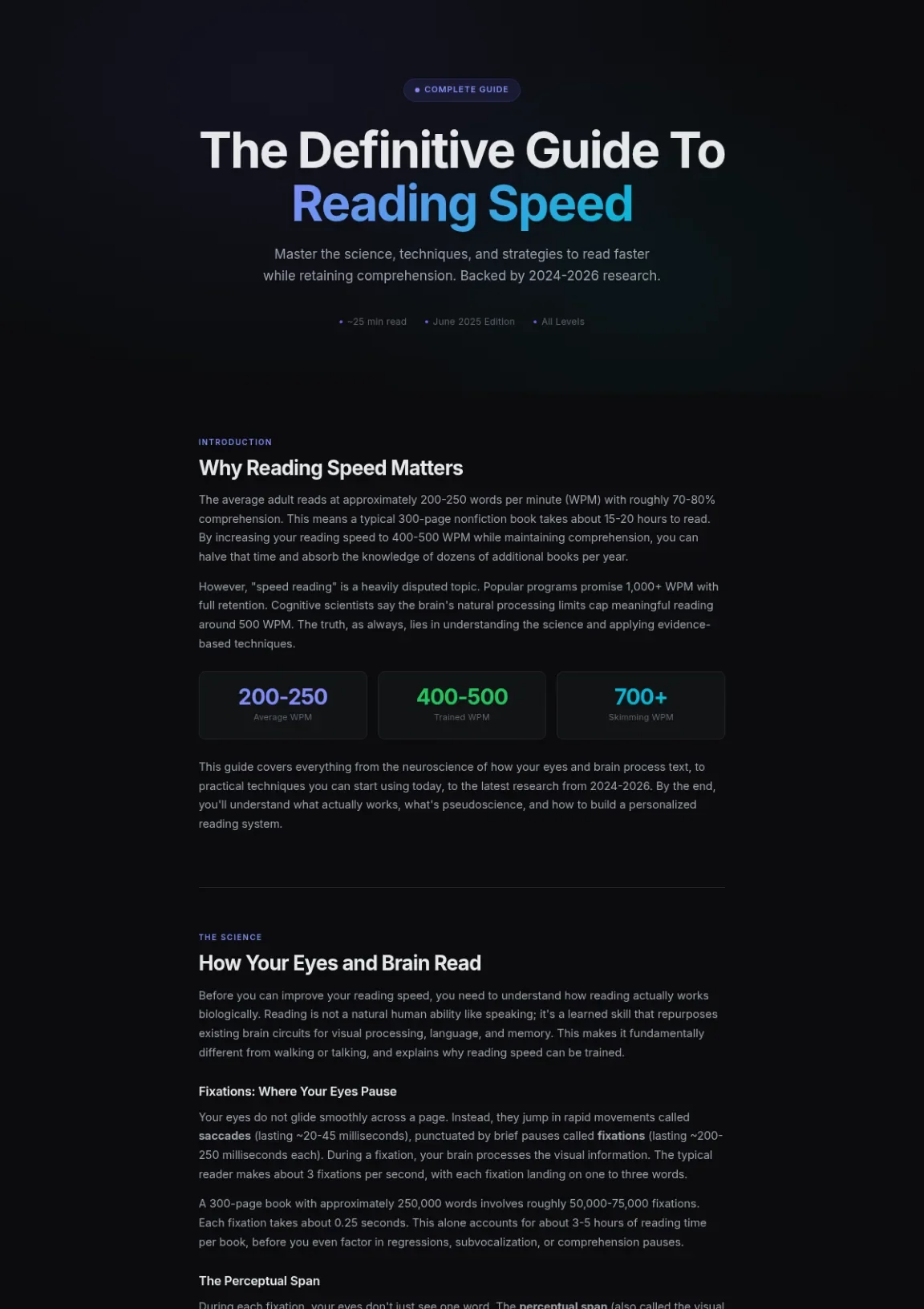 Cover preview of Reading Speed