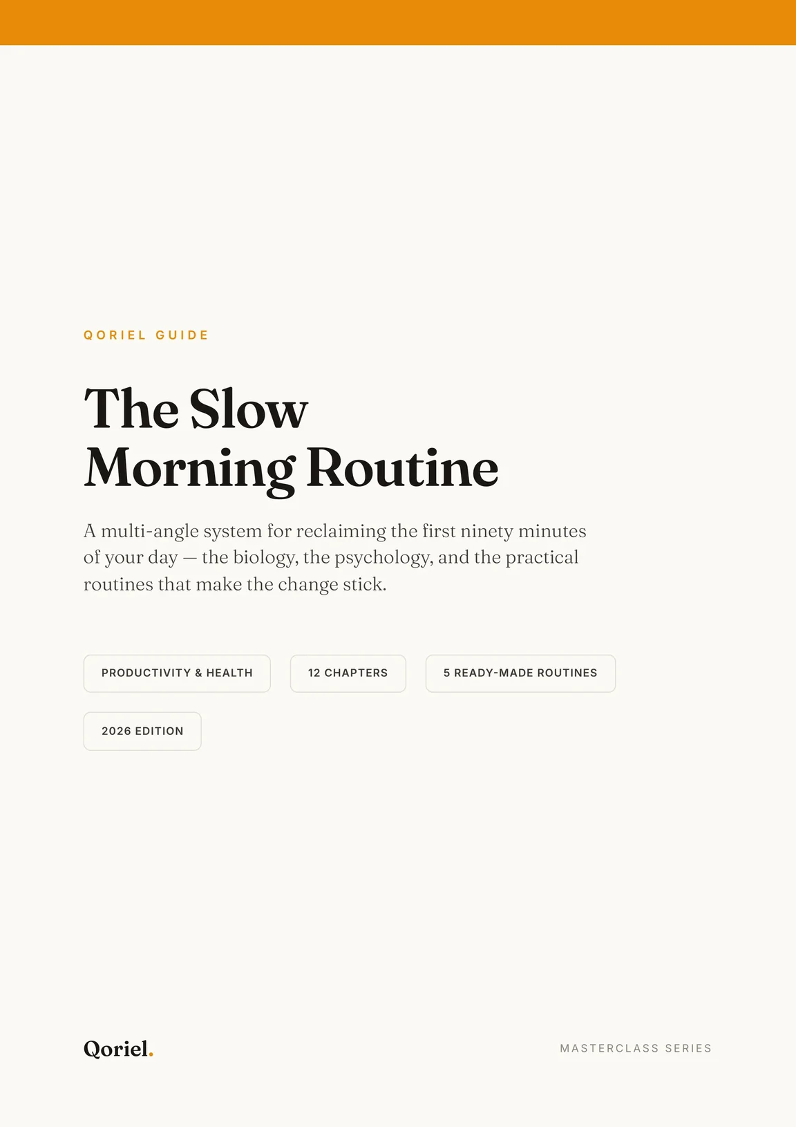 Cover preview of Slow Morning Routine