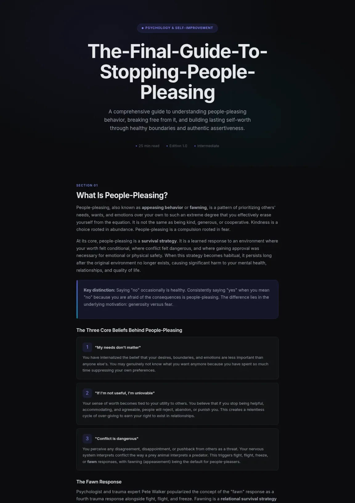 Cover preview of Stopping People Pleasing