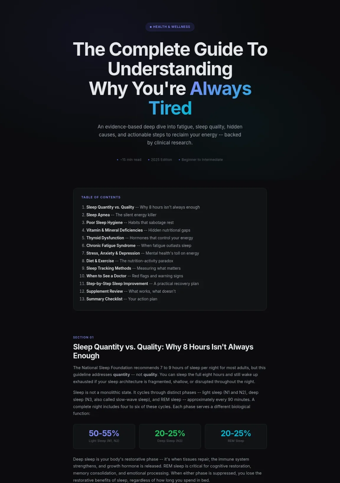 Cover preview of Understanding Why Youre Always Tired