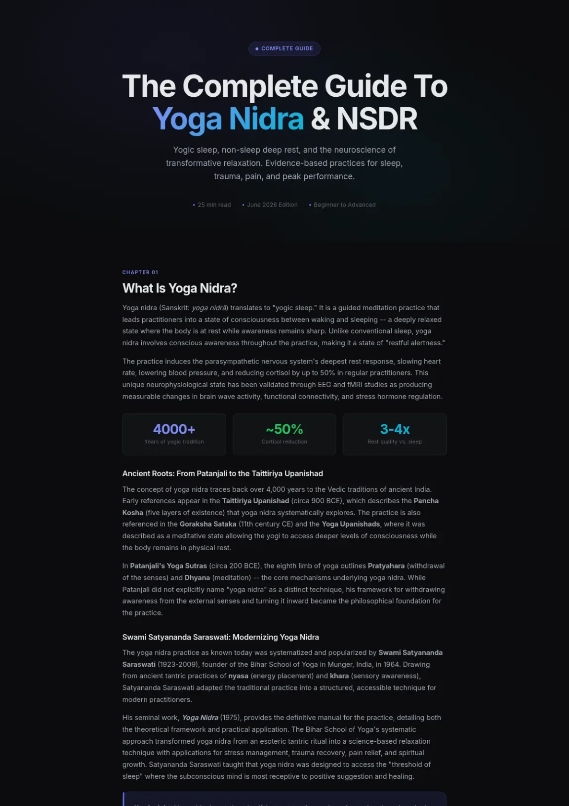 Cover preview of Yoga Nidra And NSDR