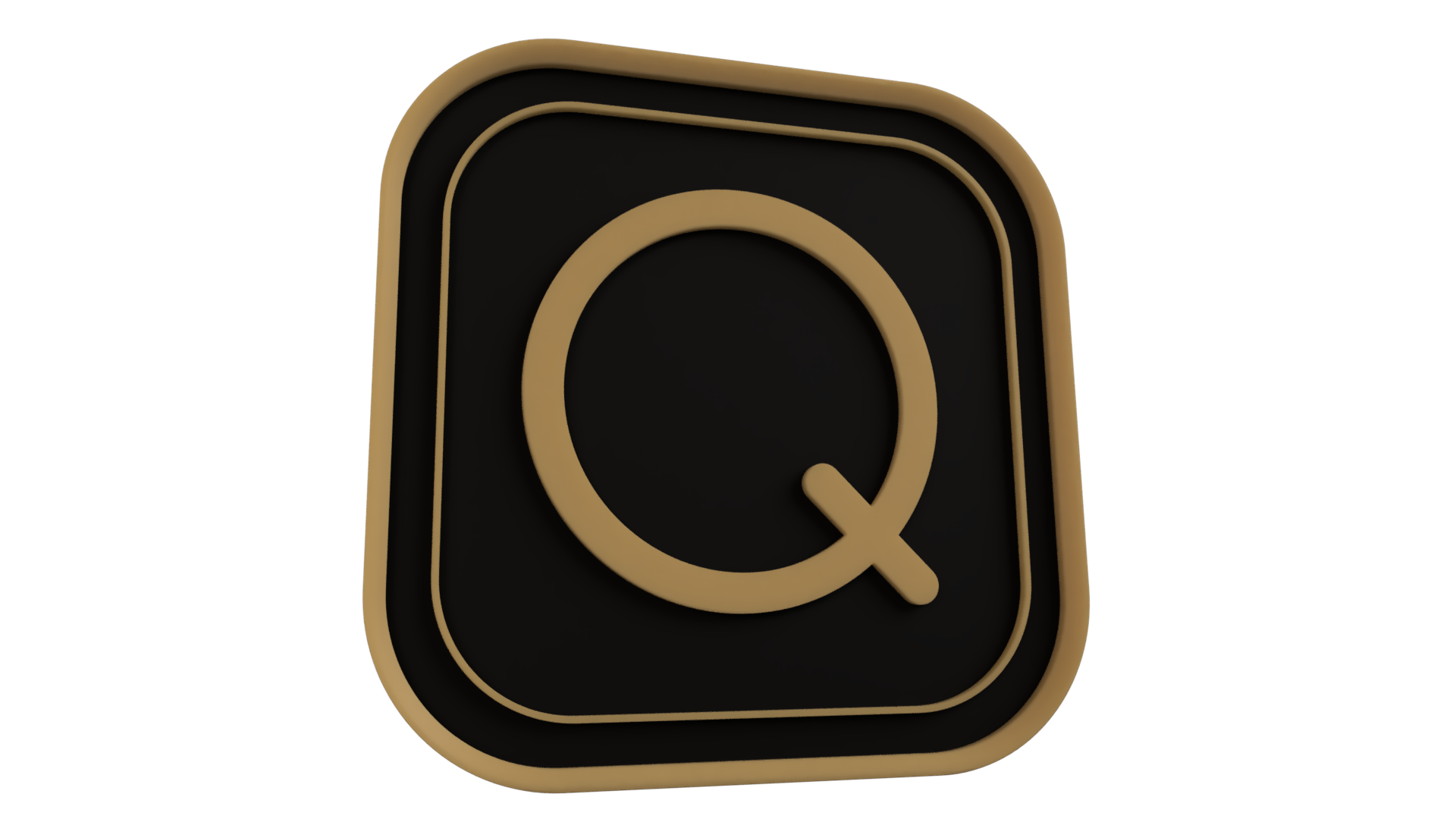 Qoriel Q Tile Coaster — original 3D design printed in-house